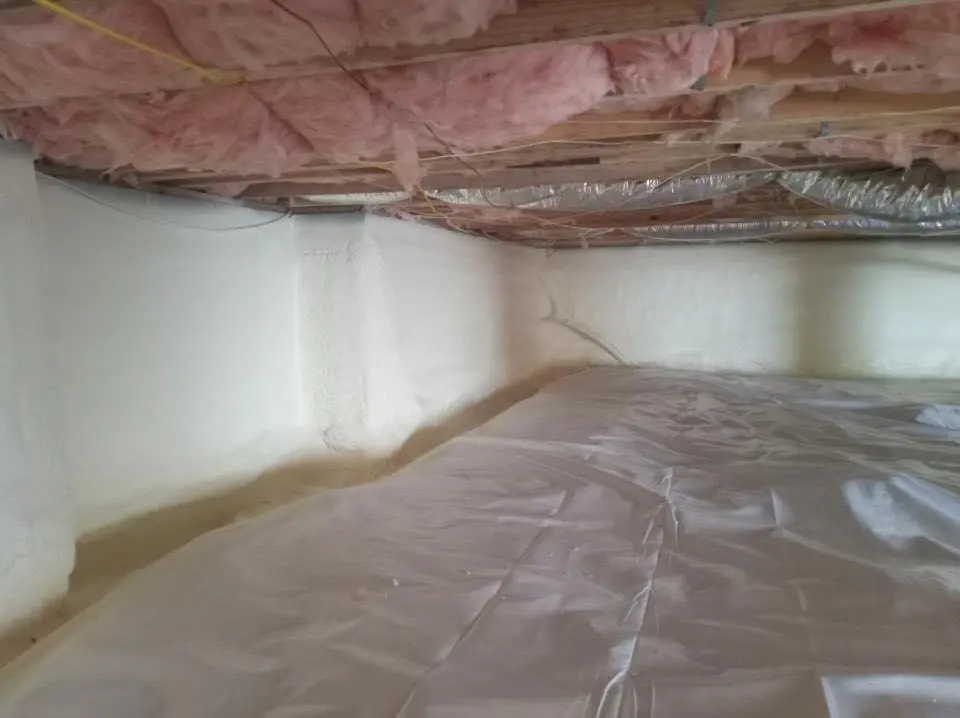 Crawl space encapsulation with closed-cell spray foam for Roof Maintenance in Schuyler Falls